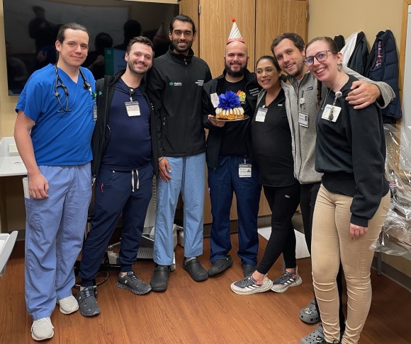Celebrating a birthday in the MICU